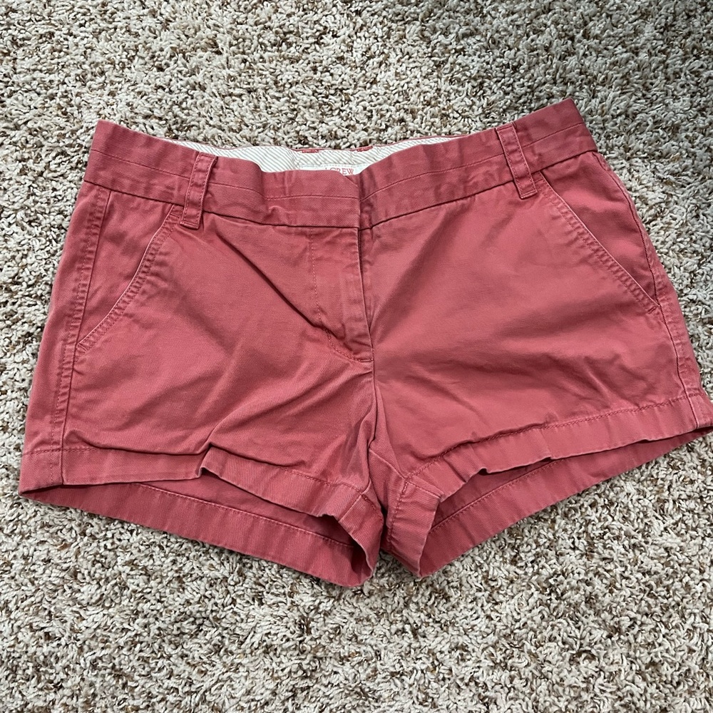 J. Crew Pink Bermuda Shorts Classic Cotton Blend